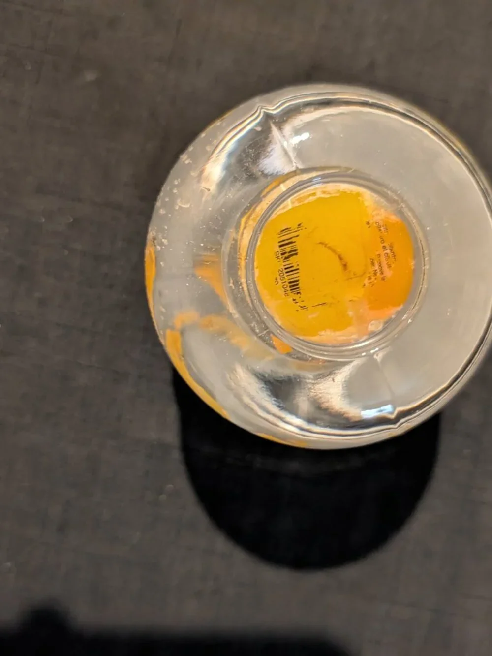 Artisan Gel Wax Yellow Core Glass Votive Candle Holder – Yellow & Clear
